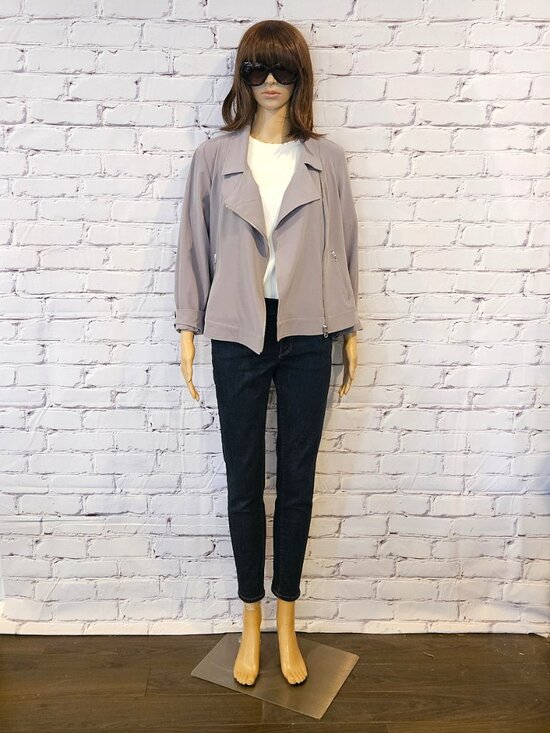 CLEO - Gray lightweight bomber style jacket - Picture 2 of 11